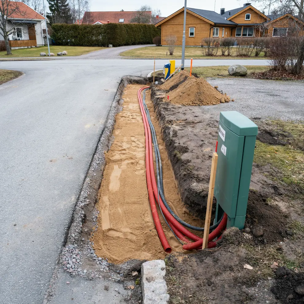 kabeldragning vagarbeten till foretag kommuner i tyreso nacka farsta